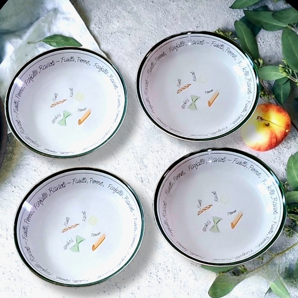 8 1/2" Stoneware Pasta Plates, Set of 2 - Picture 4 of 9